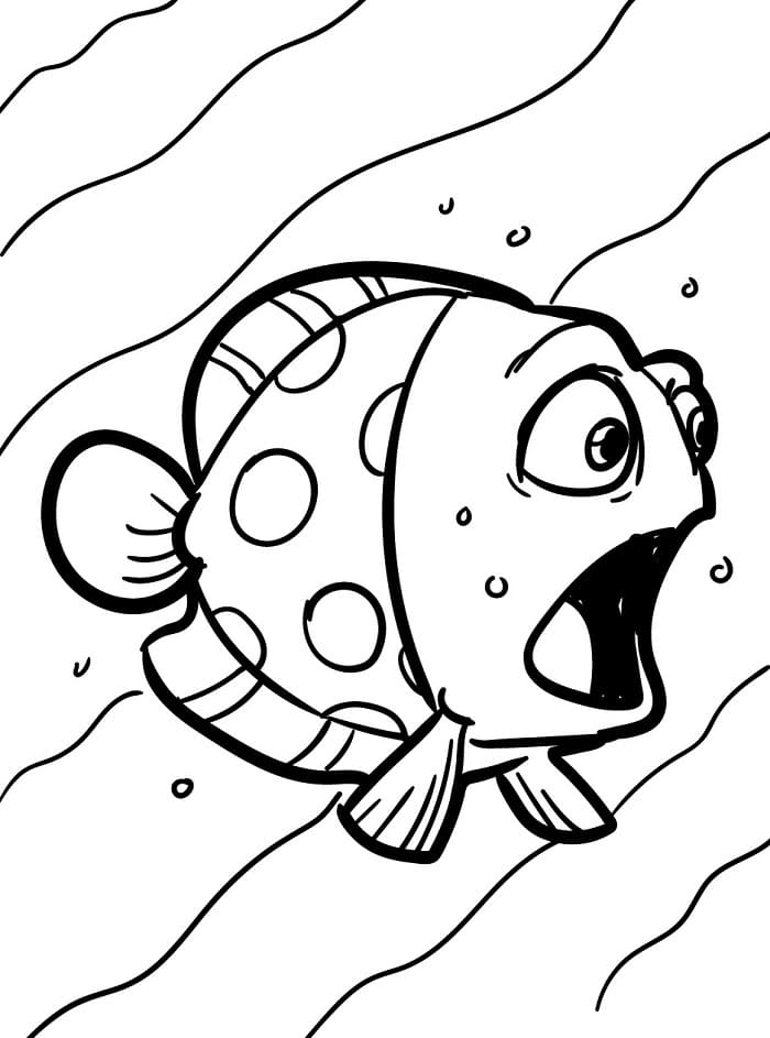 Balık Bedava Boyama Sayfası
