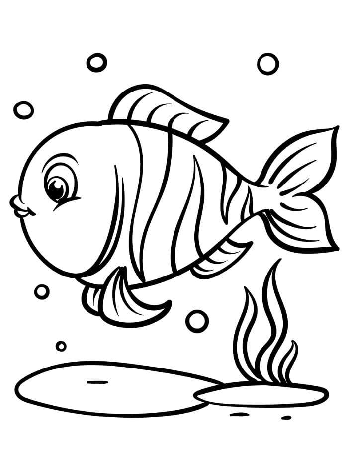 Bedava Balık Resim Boyama Sayfası