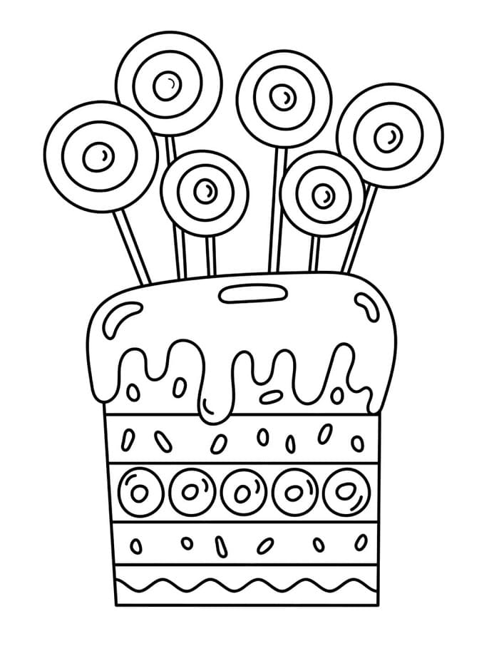 Bedava Yazdırılabilir Şeker Boyama Sayfası