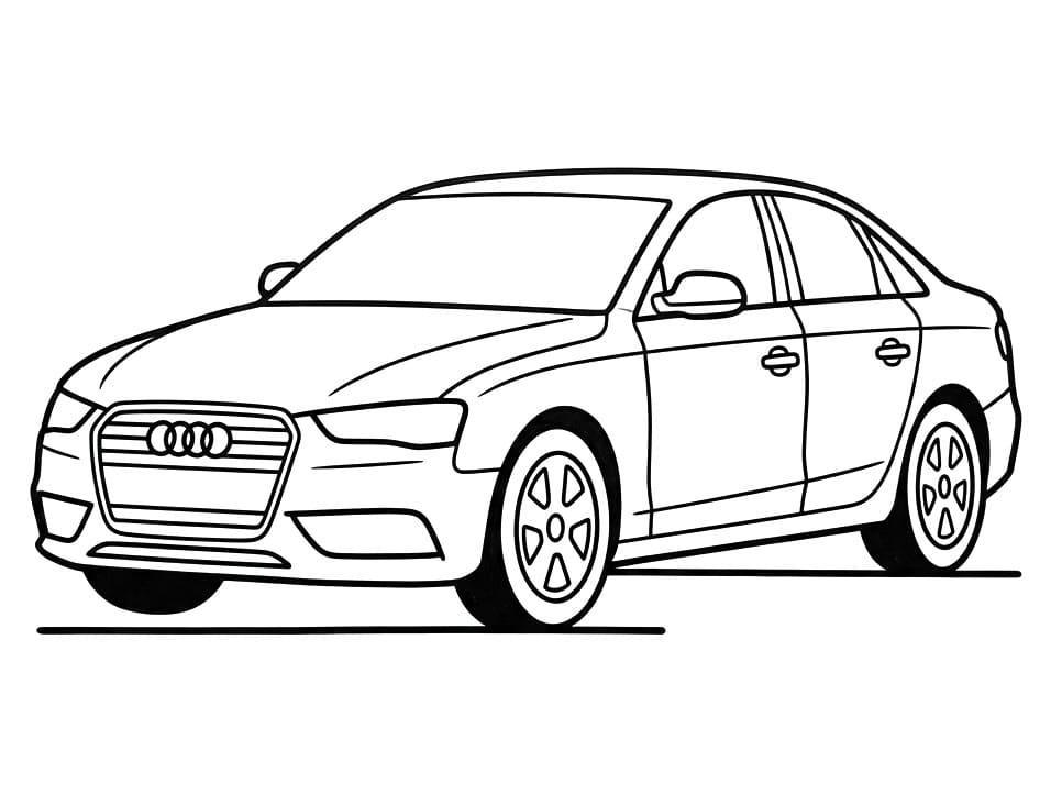 Bir Audi Boyama Sayfası