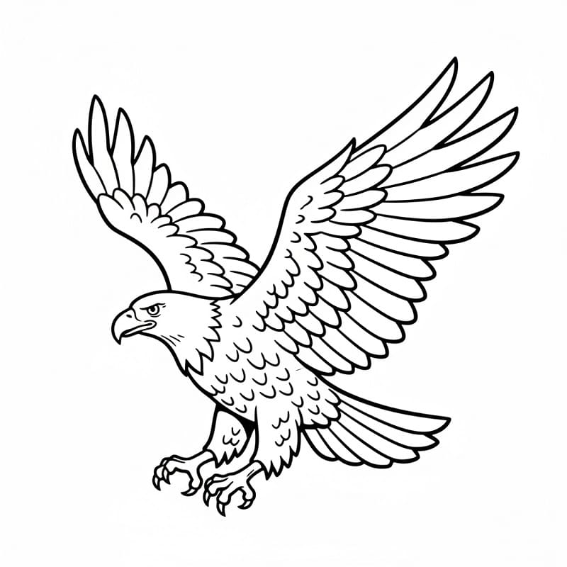 Büyüleyici Kartal Boyama Sayfası