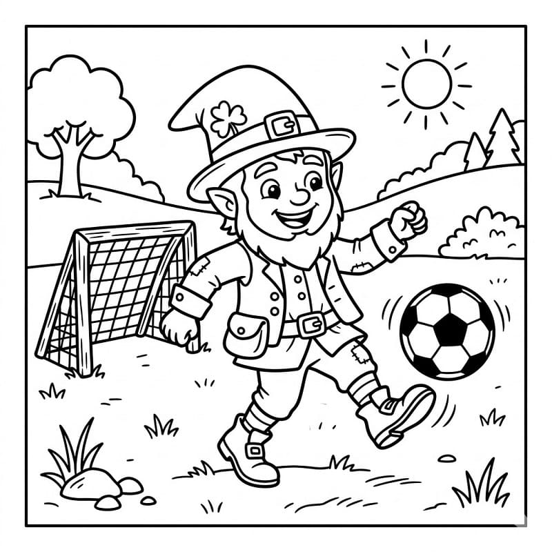 Çizgi Leprikon Boyama Sayfası