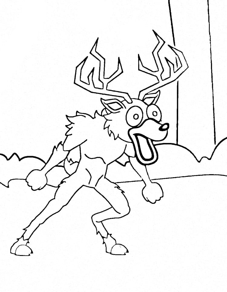 Çocuk Ormanda 99 Gece Yazdırılabilir Boyama Sayfası