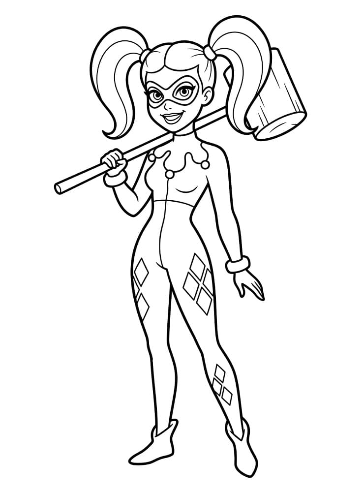 DC Comics Harley Quinn Boyama Sayfası