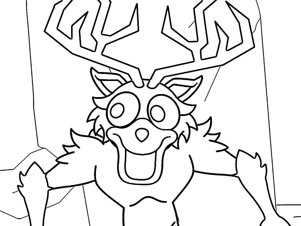 Geyik Ormanda 99 Gece Boyama Sayfası