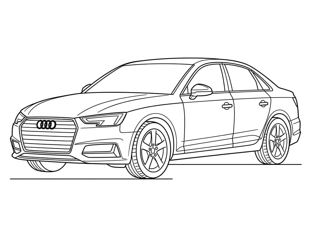 Güzel Audi Boyama Sayfası