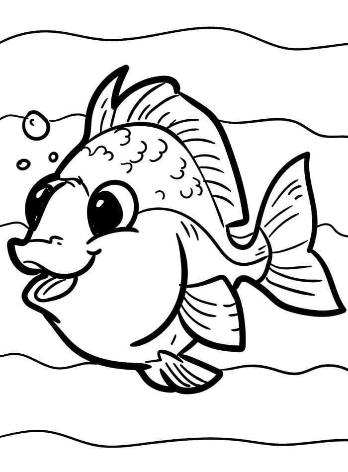Güzel Balık Boyama Sayfası