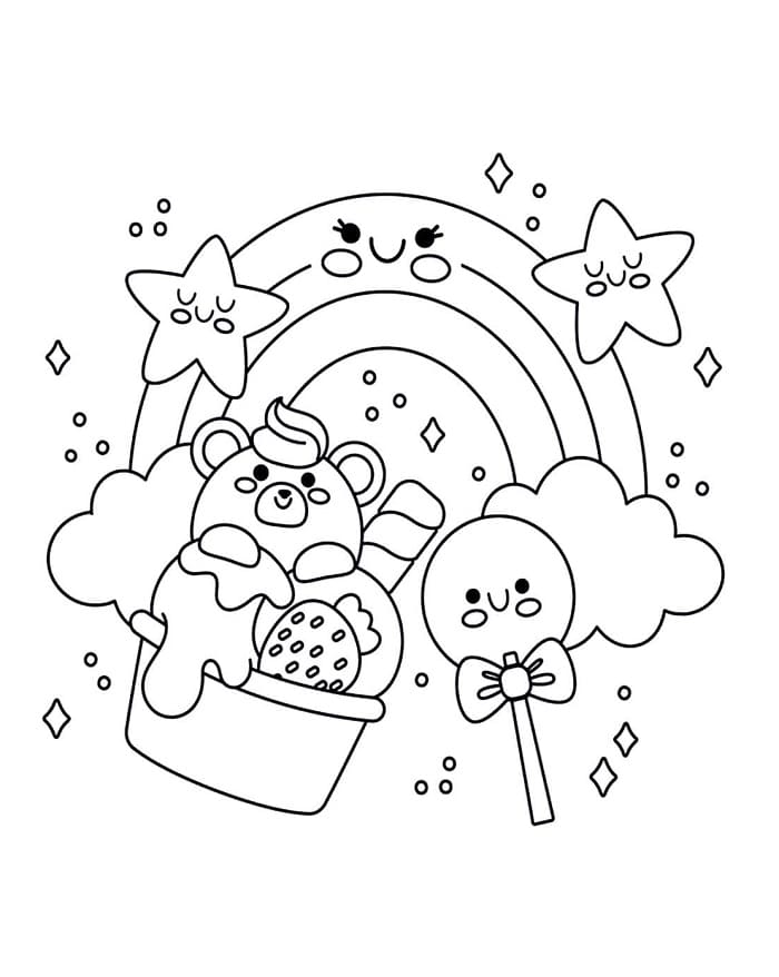 Şeker Boyama Sayfaları