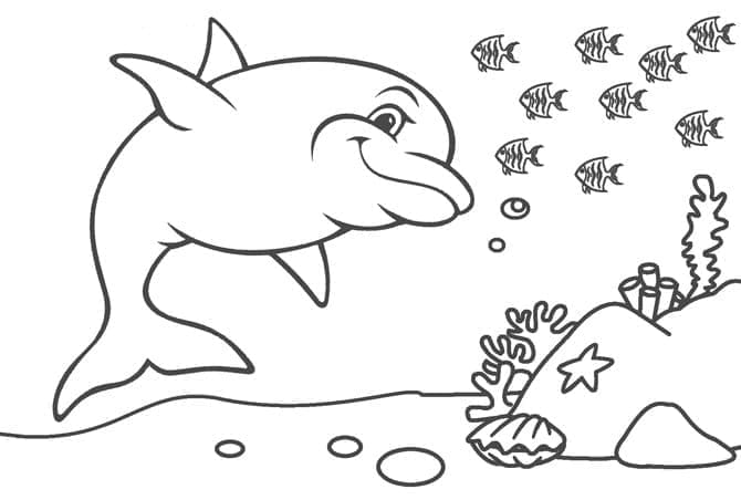 Güzel Yunus Boyama Sayfası