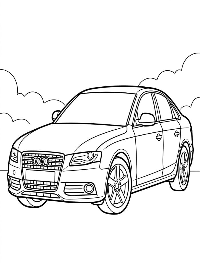 Harika Audi Boyama Sayfası