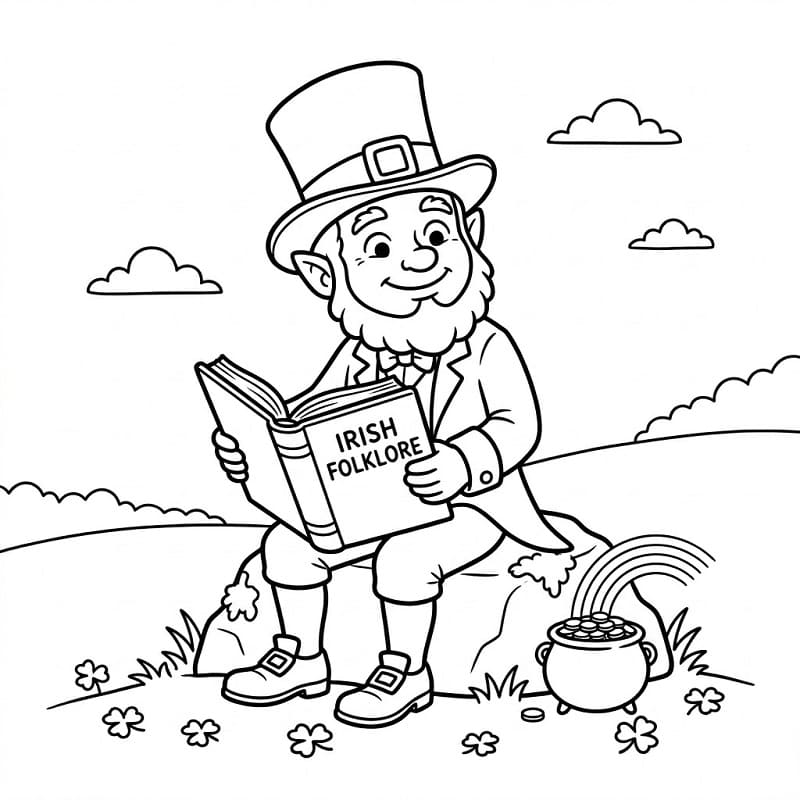 Harika Leprikon Boyama Sayfası