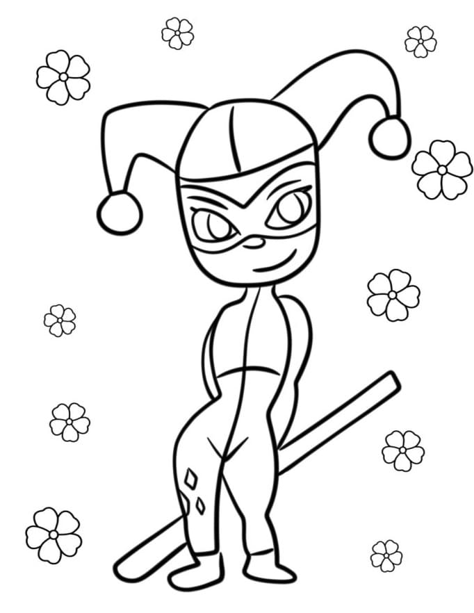 Harley Quinn Bedava Boyama Sayfası