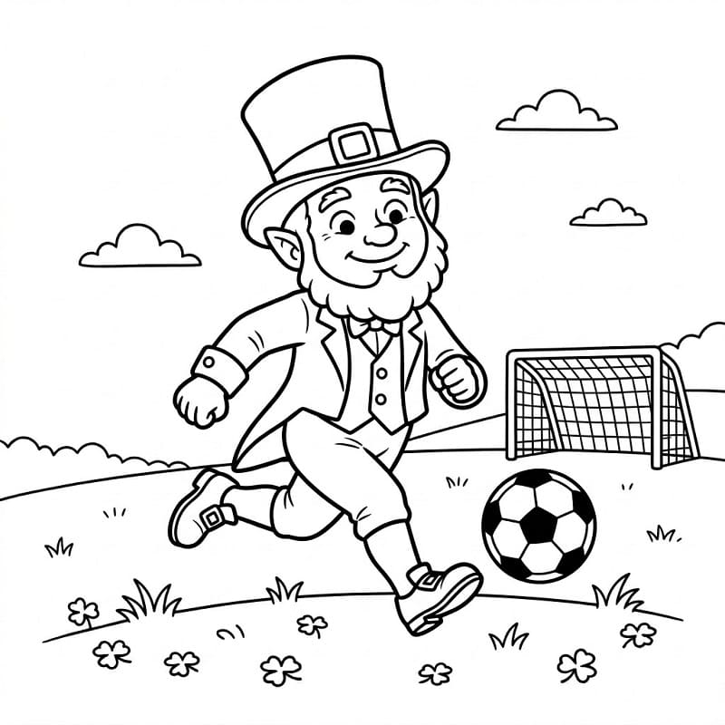 Havalı Leprikon Boyama Sayfası