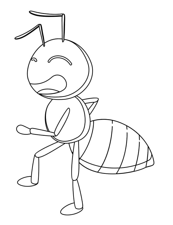 Hediye Karınca Boyama Sayfası