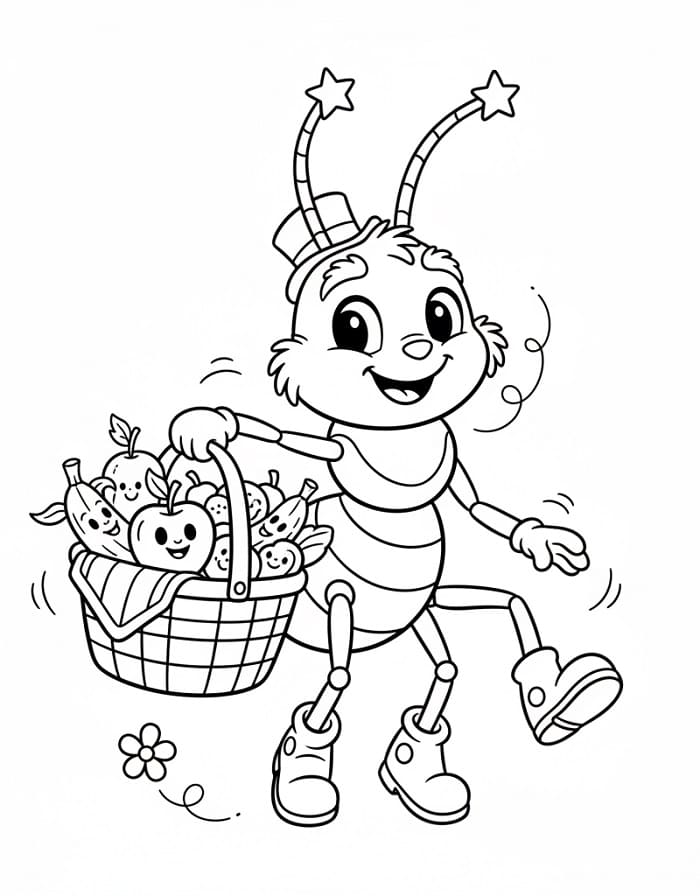 Karınca Boyama Boyama Sayfası