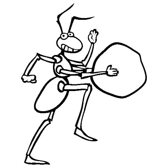 Karınca Yazdırılabilir Resim Boyama Sayfası