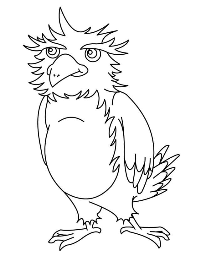 Kartal 3 Yaş Çocuklar İçin Boyama Sayfası
