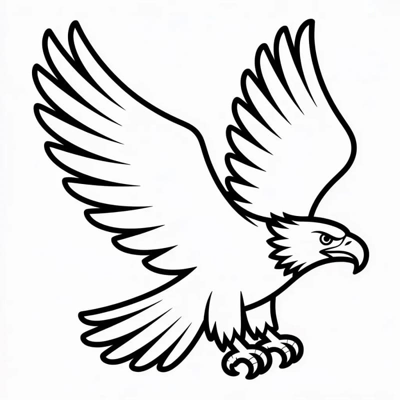 Kartal Resmi Boyama Sayfası