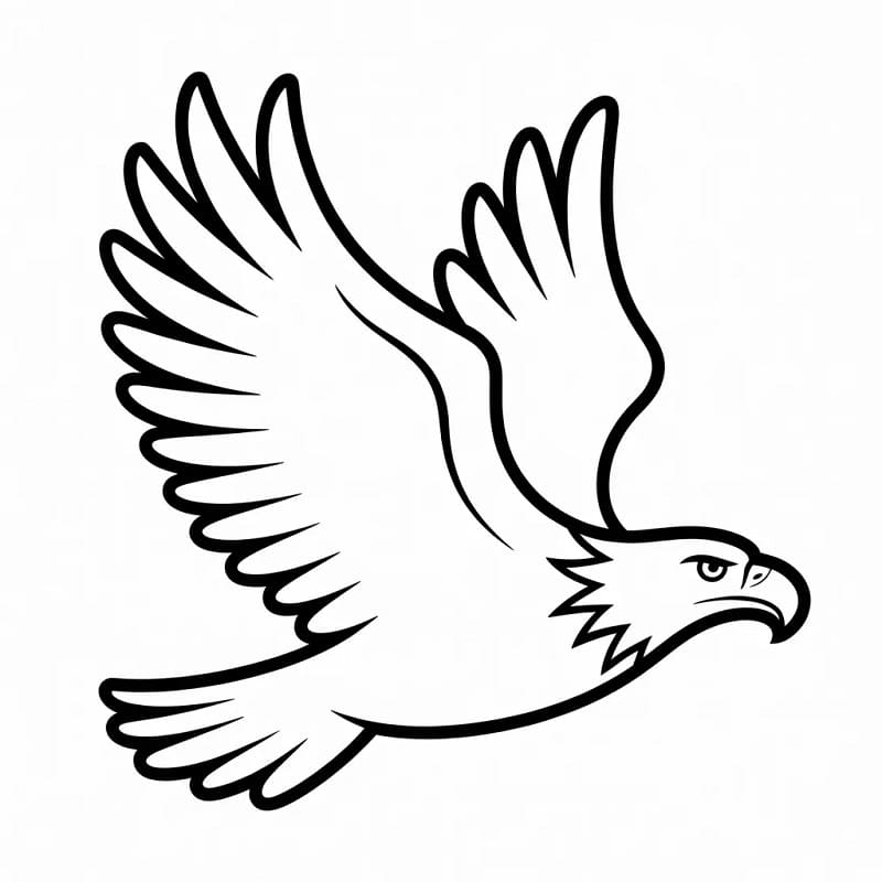 Kolay Kartal Boyama Sayfası