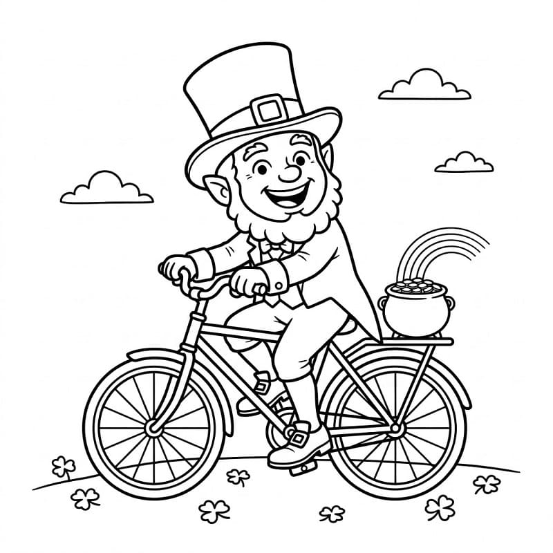 Kolay Leprikon Boyama Sayfası