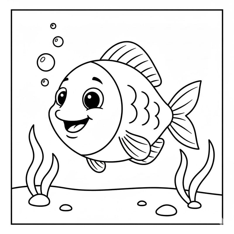 Balık Boyama Sayfaları