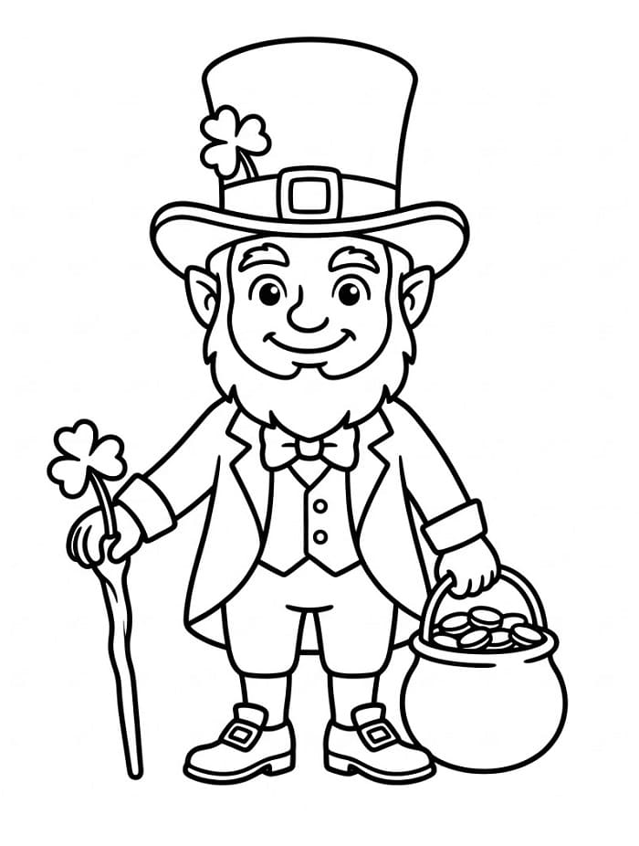 Muhteşem Leprikon Boyama Sayfası