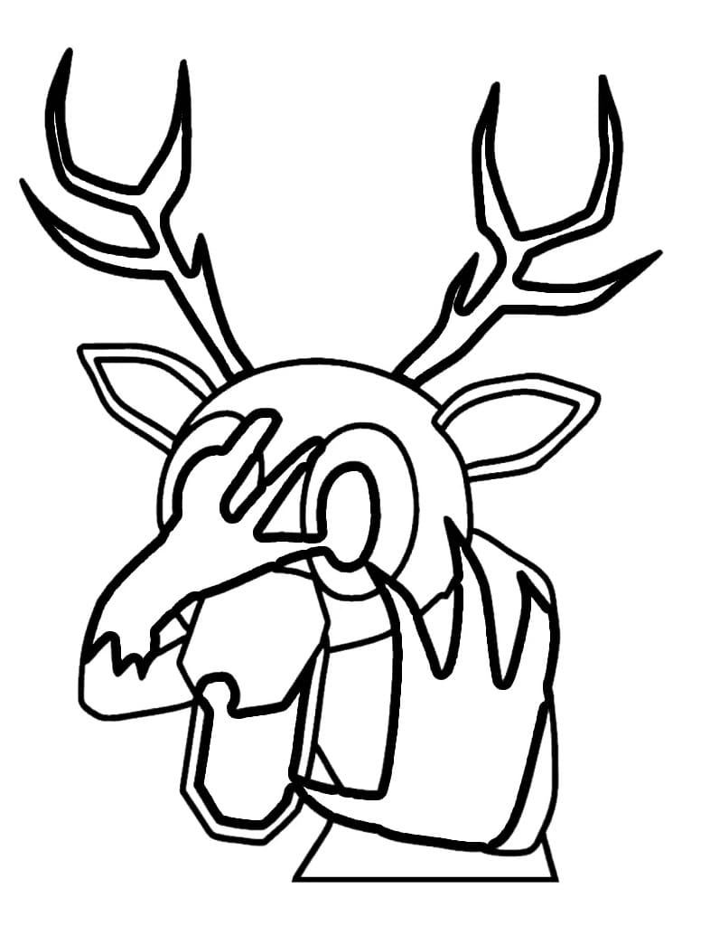 Ormanda 99 Gece Geyik Boyama Sayfası