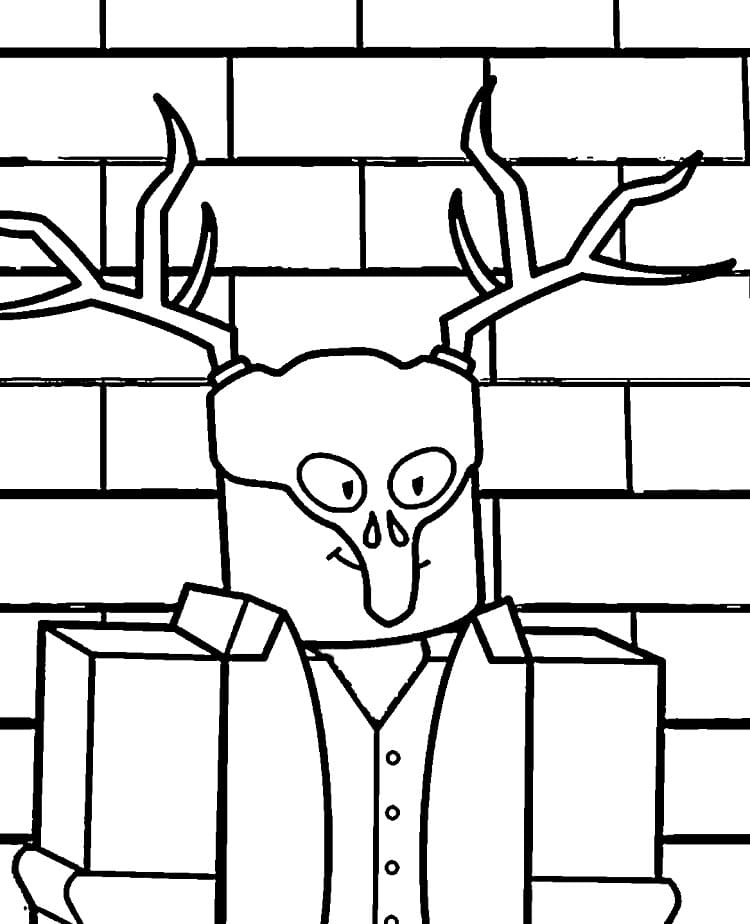 Oyuncu Ormanda 99 Gece Boyama Sayfası