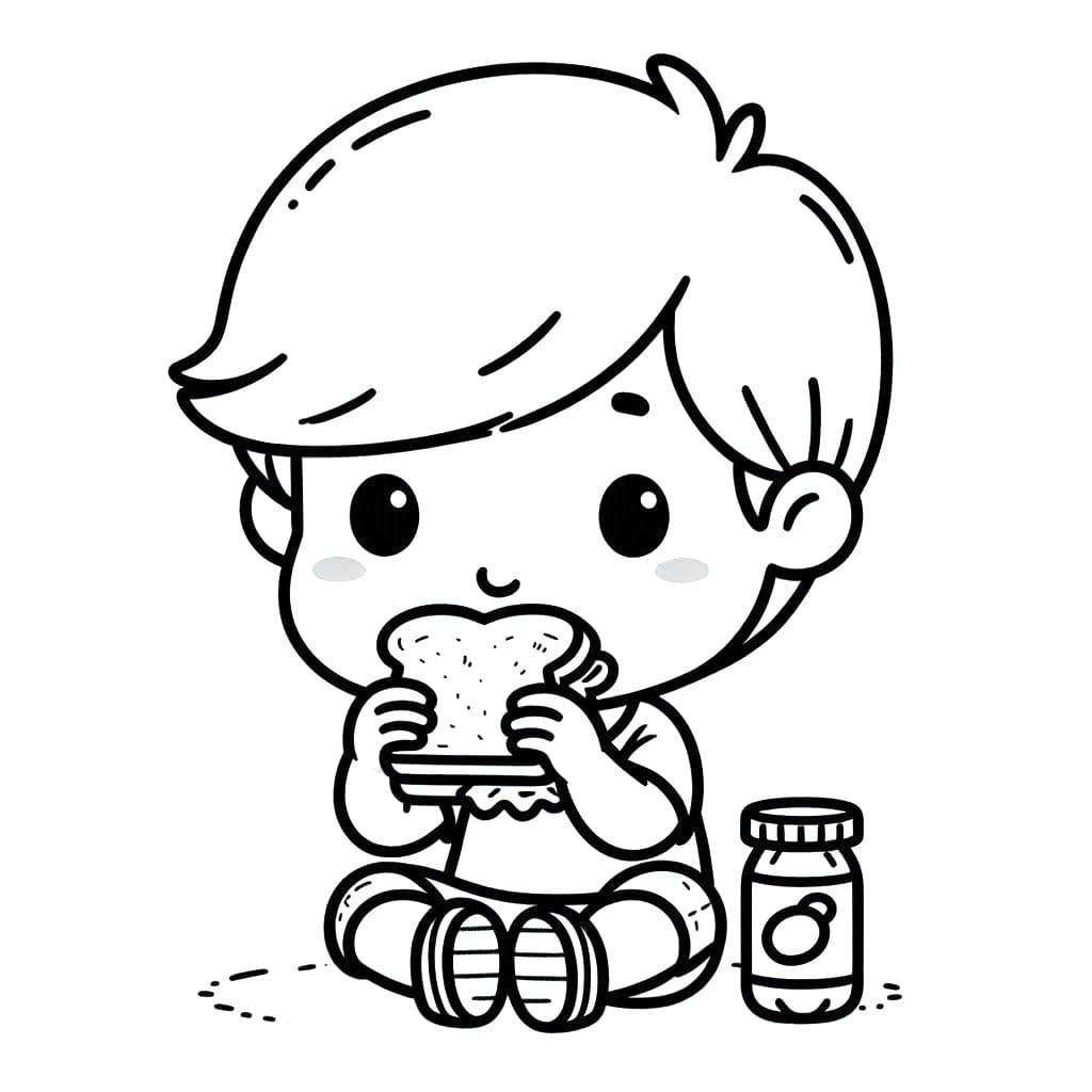 Sandviç (3) Boyama Sayfası