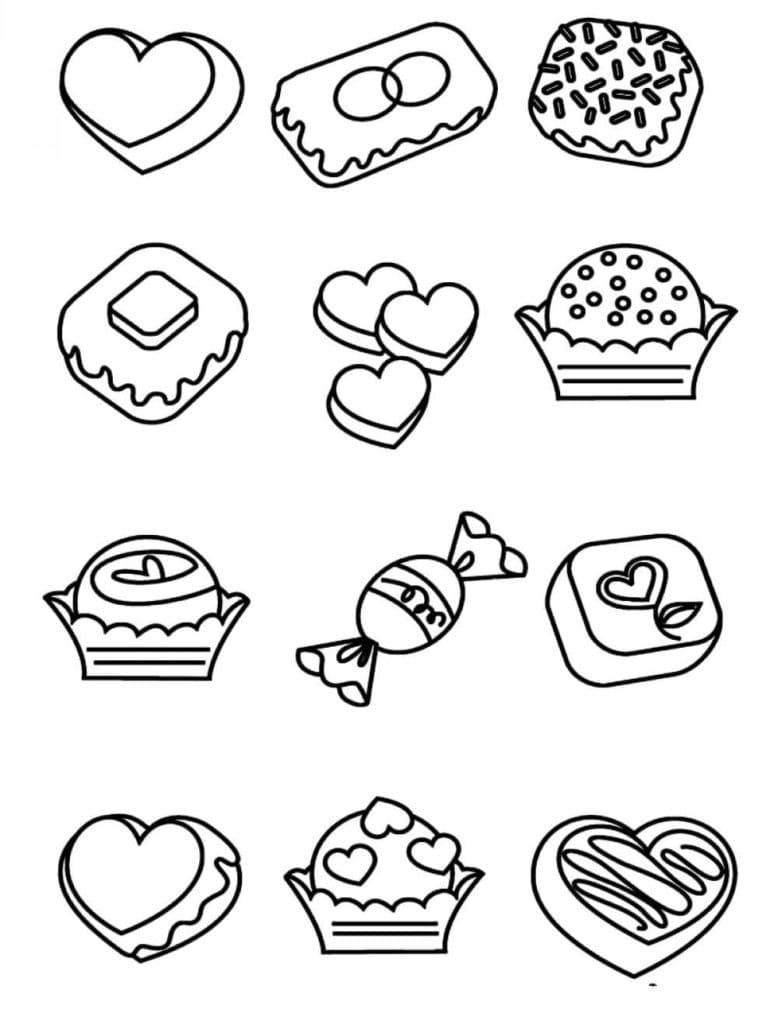 Şeker 2 Yaş Çocuklar İçin Boyama Sayfası