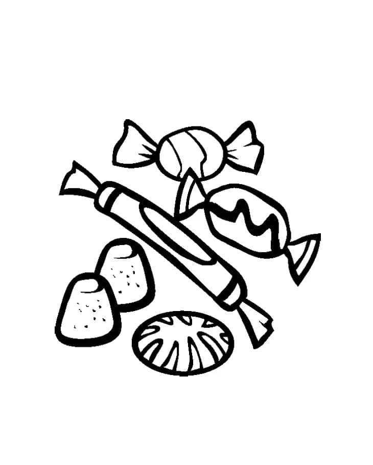 Şeker (2) Boyama Sayfası