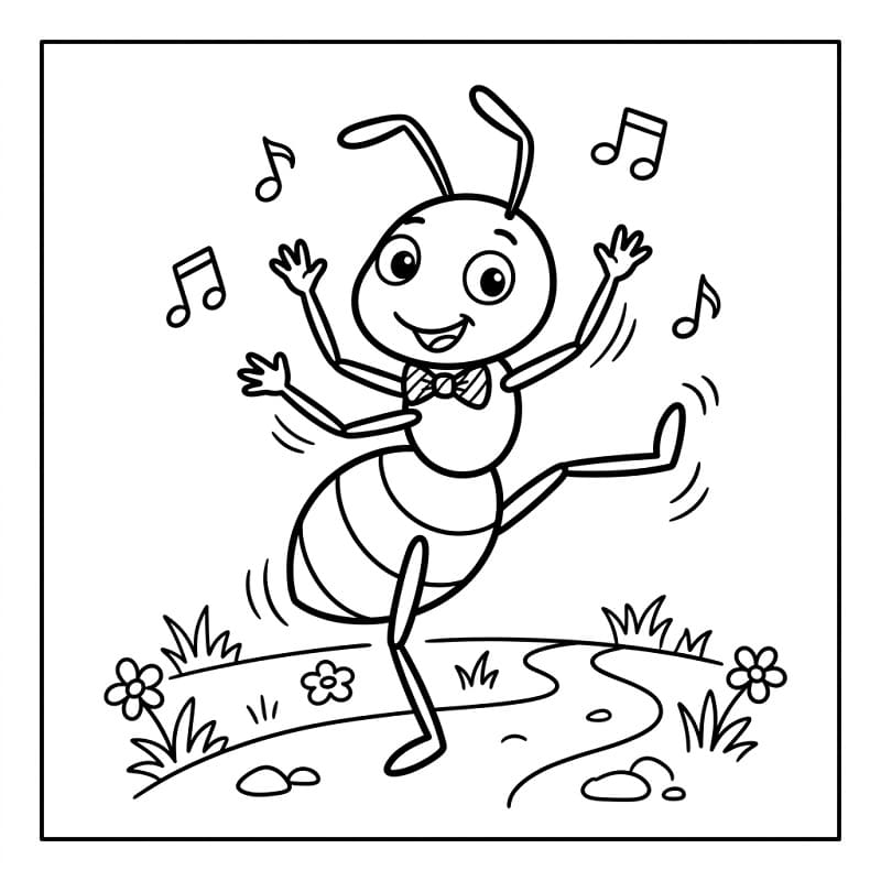 Sıradan Karınca Boyama Sayfası