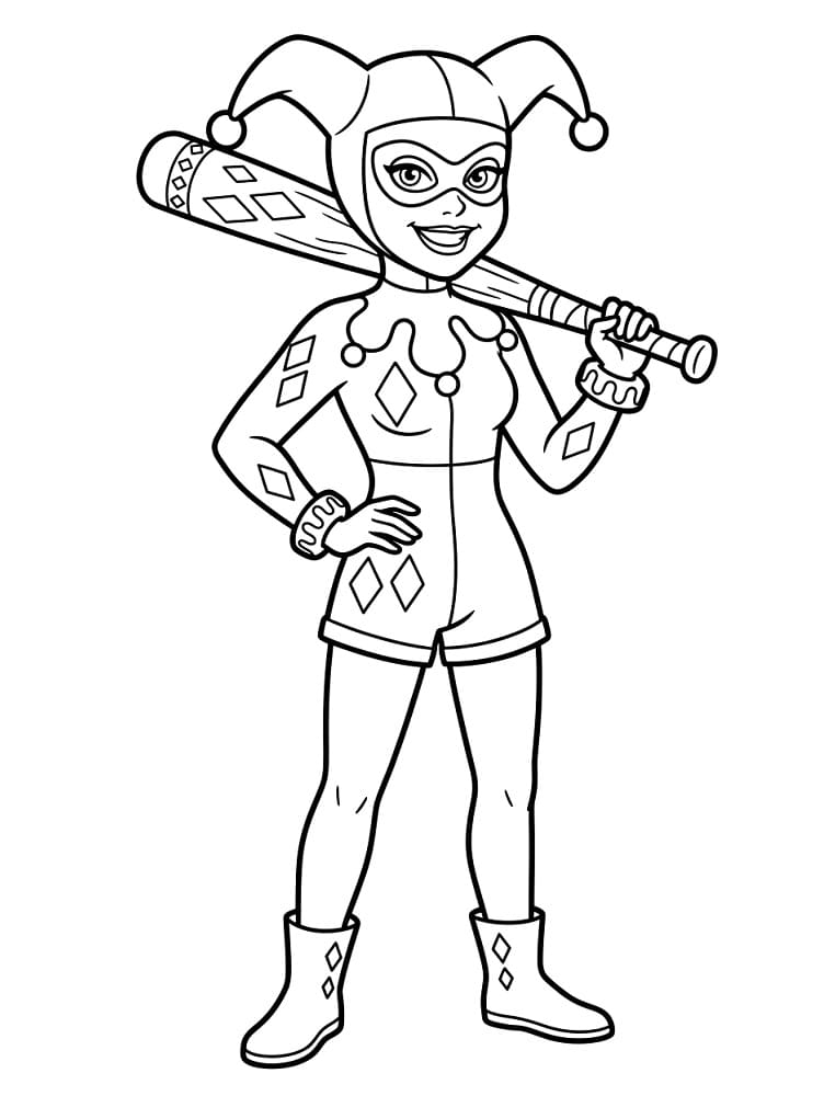 Harley Quinn Boyama Sayfaları