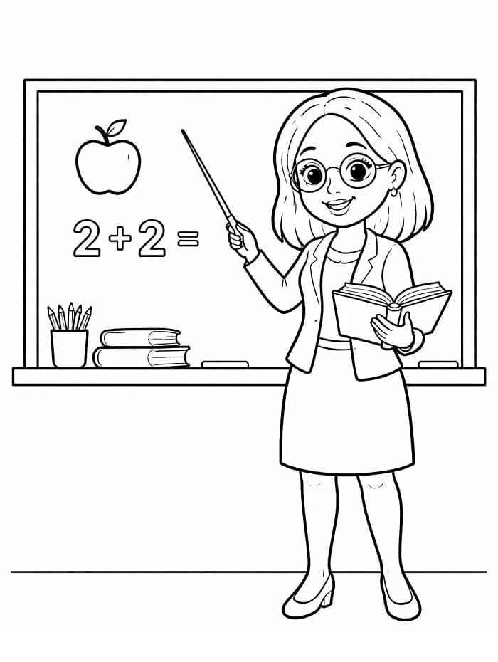 Temel Öğretmen Boyama Sayfası