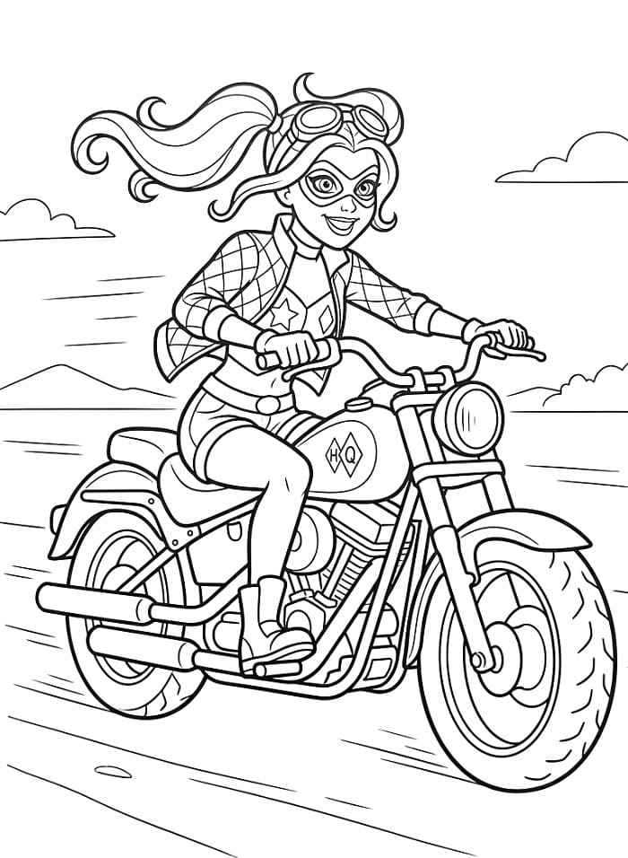 Ücretsiz Harley Quinn Boyama Sayfası