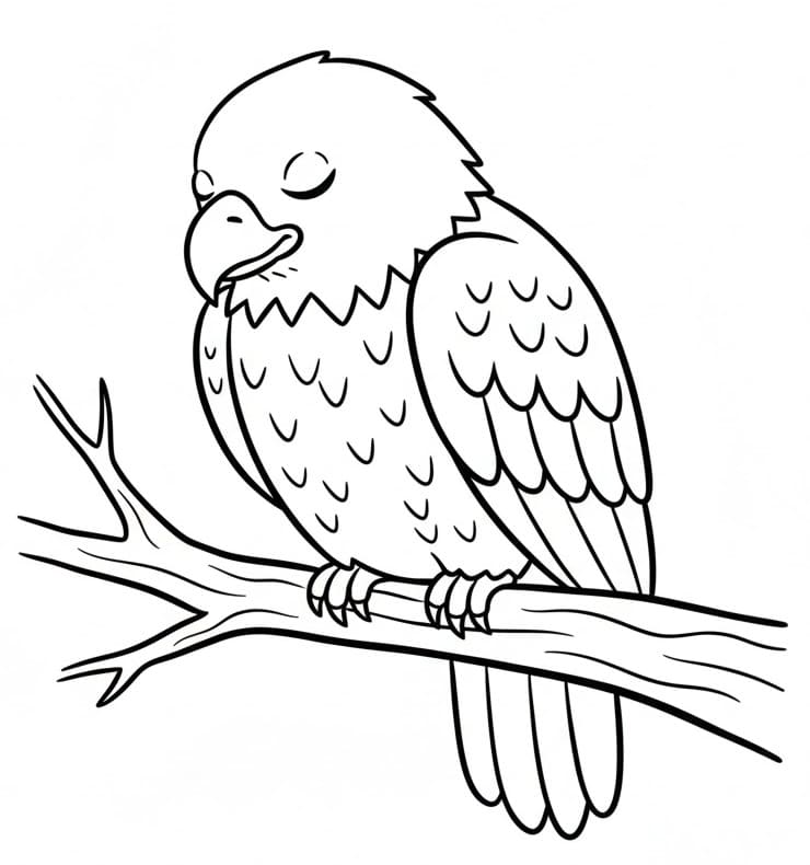 Ücretsiz Kartal Boyama Sayfası