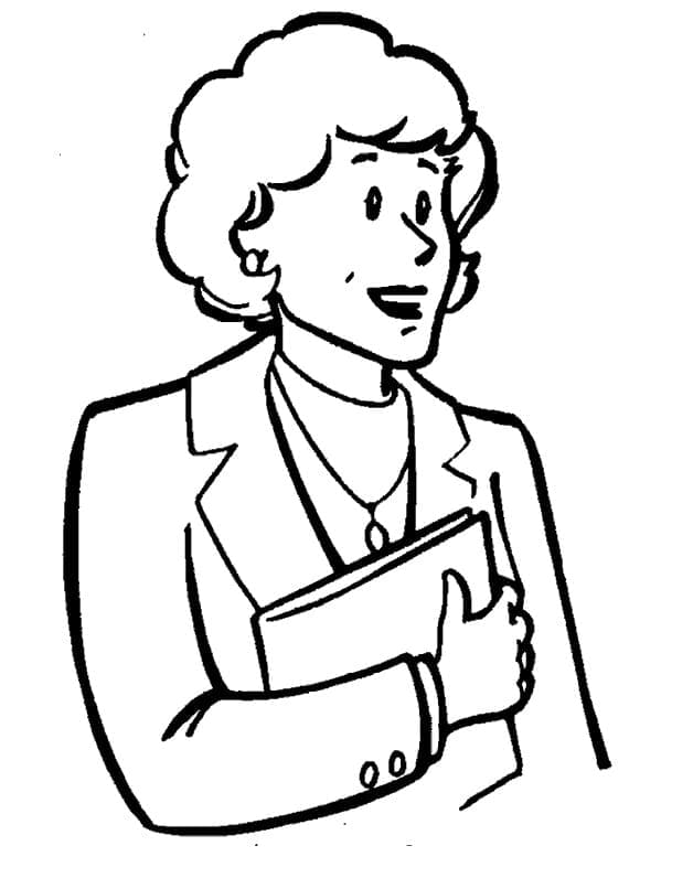 Ücretsiz Öğretmen Boyama Sayfası