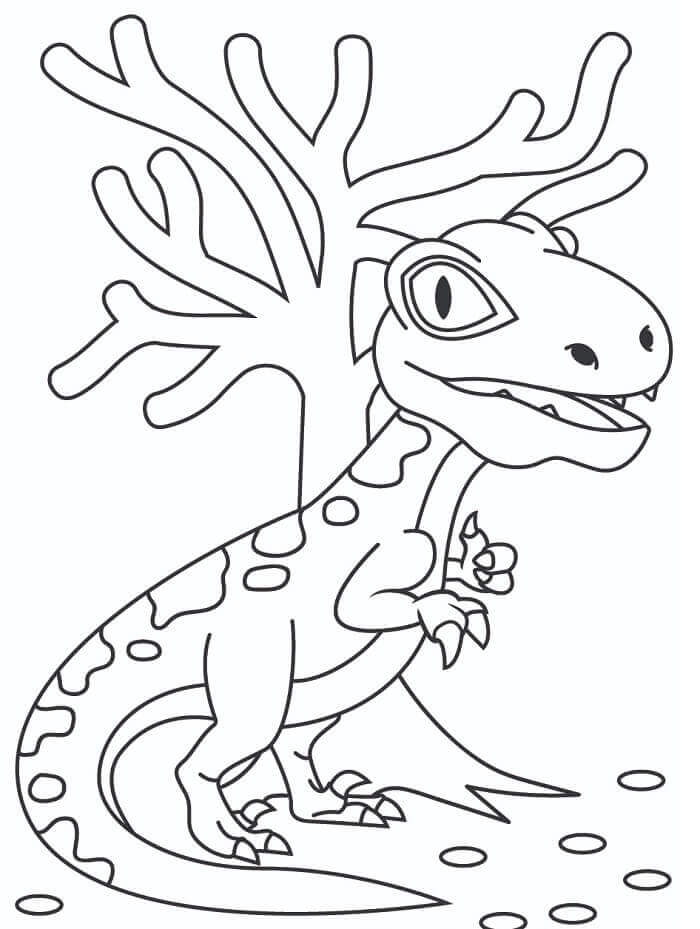 Ücretsiz Velociraptor Boyama Sayfası