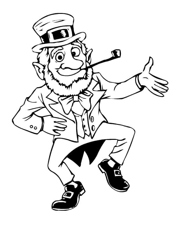 Yazdırılabilir Bedava Leprikon Boyama Sayfası