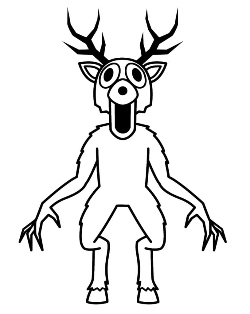 Yazdırılabilir Ormanda 99 Gece Çocuklar İçin Boyama Sayfası