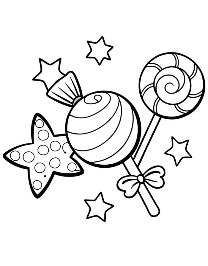 Yazdırılabilir Şeker Boyama Sayfası