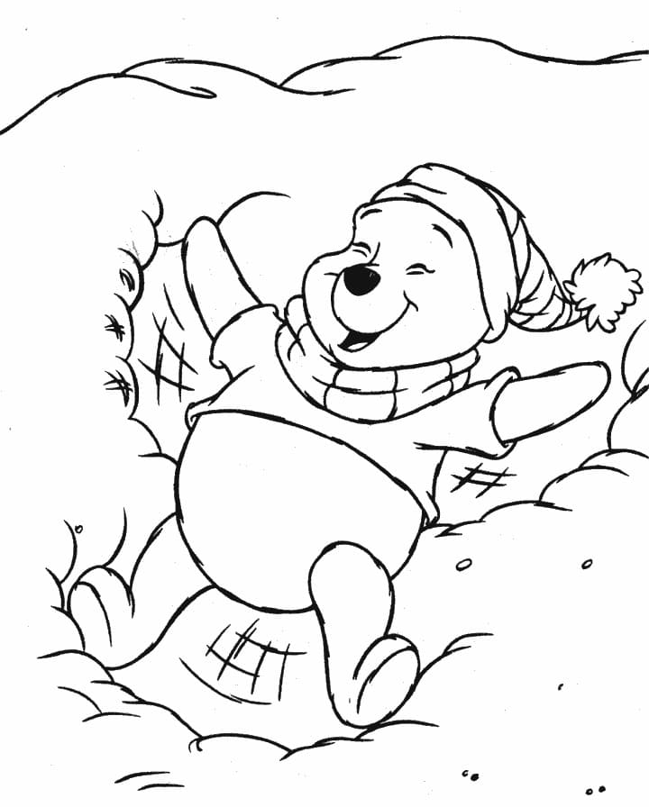 Yazdırılabilir Winnie the Pooh Boyama Sayfası