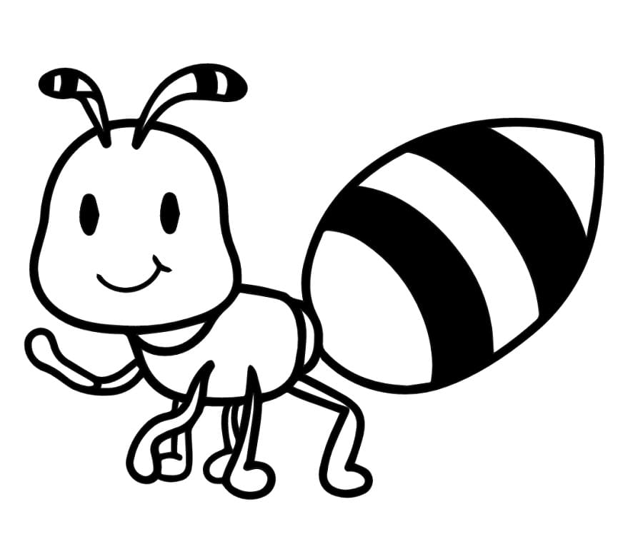 Yerdeki Karınca Boyama Sayfası