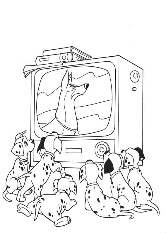 101 Dalmaçyalı Disney Boyama Sayfası