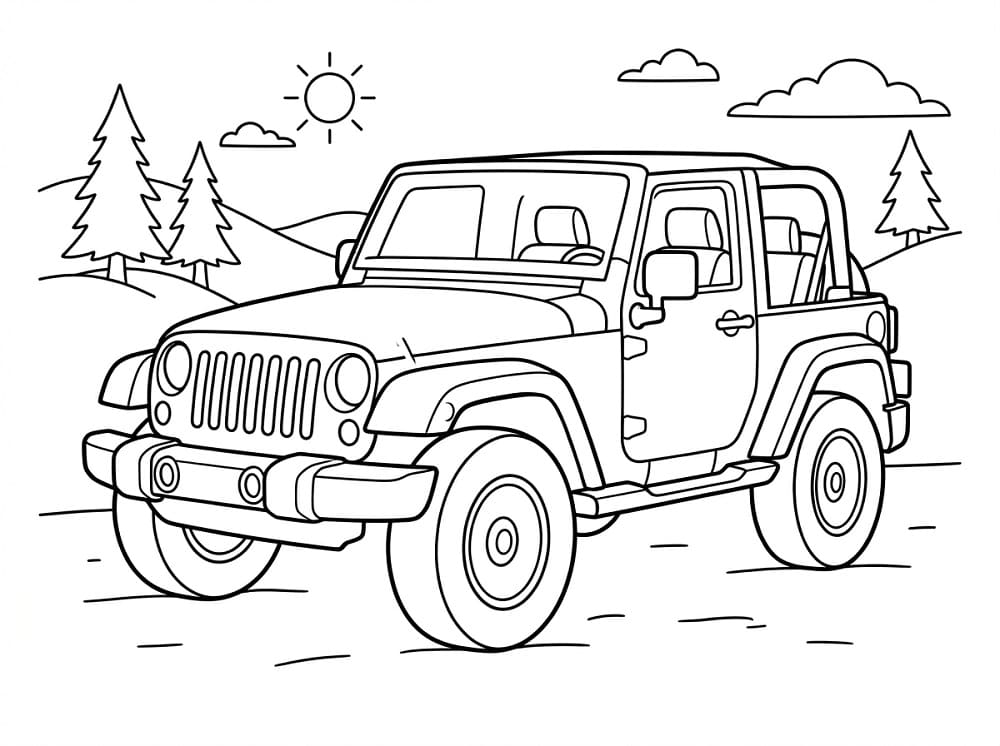 Basit Jeep Boyama Sayfası