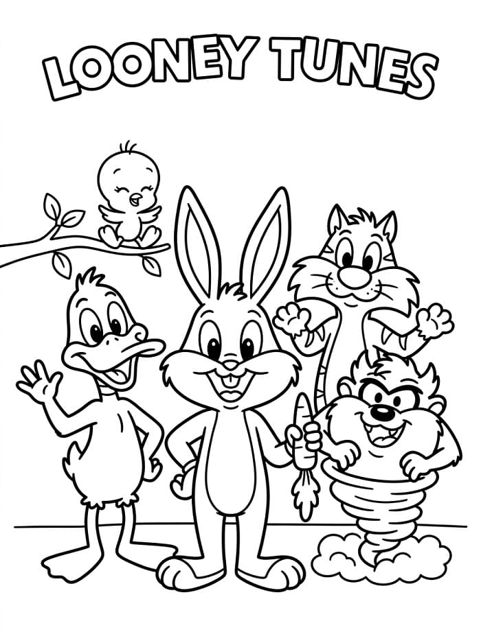 Bedava Yazdırılabilir Looney Tunes Boyama Sayfası