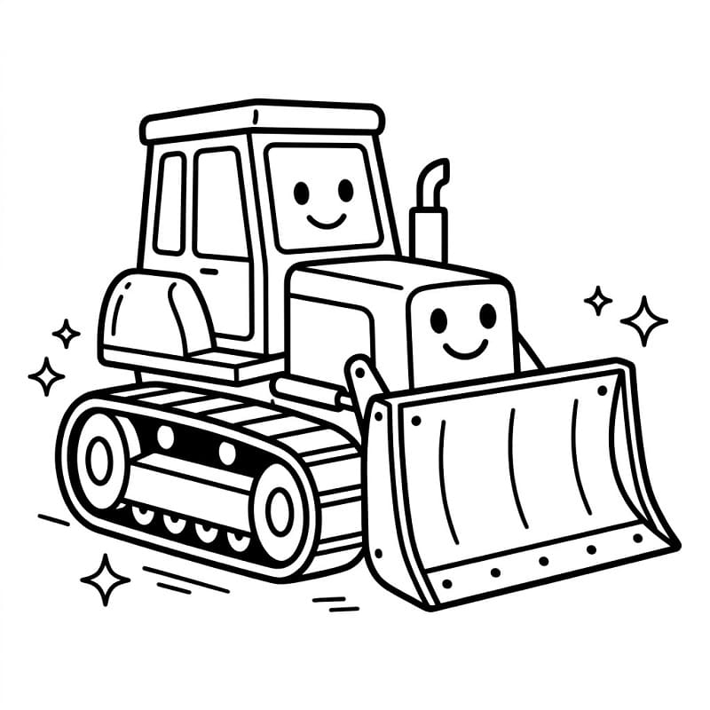 Buldozer Bedava Boyama Sayfası