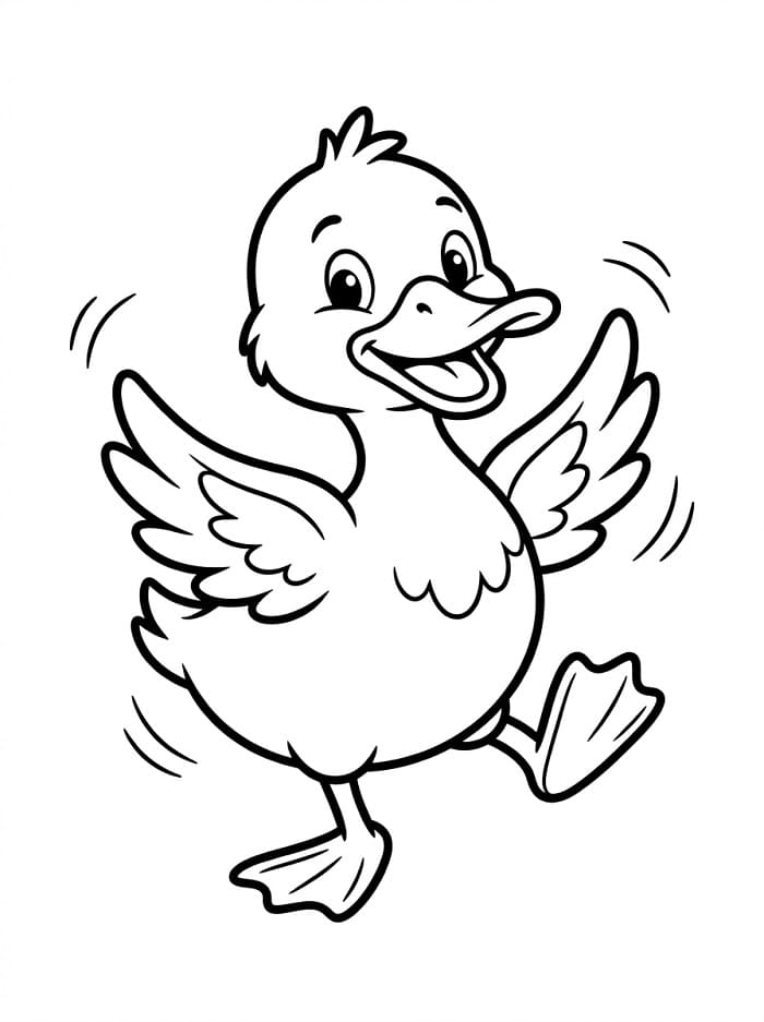 Çiftlik Ördeği Boyama Sayfası