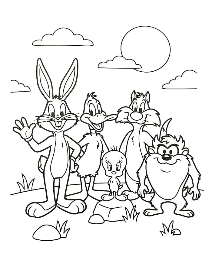 Çok Sevimli Looney Tunes Boyama Sayfası