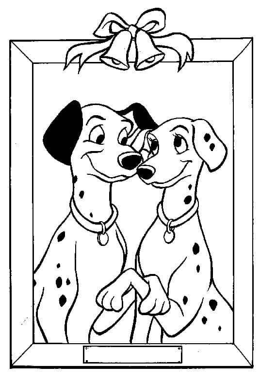 Disney çizgi 101 Dalmaçyalı Boyama Sayfası